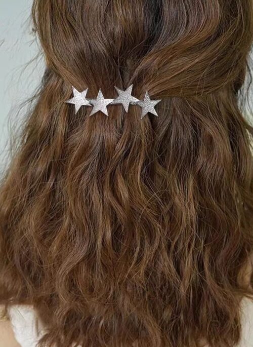 Silver Crystal Embezzled Stars Hairpin | Irene - Red Velvet