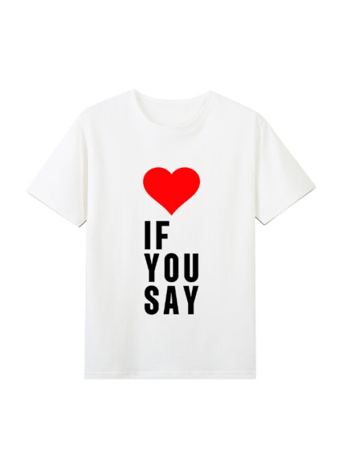 White “IF YOU SAY” T-Shirt | Jay – Enhypen