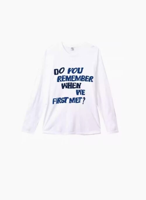 White “When We First Met” Long Sleeves T-Shirt | Lisa – BlackPink