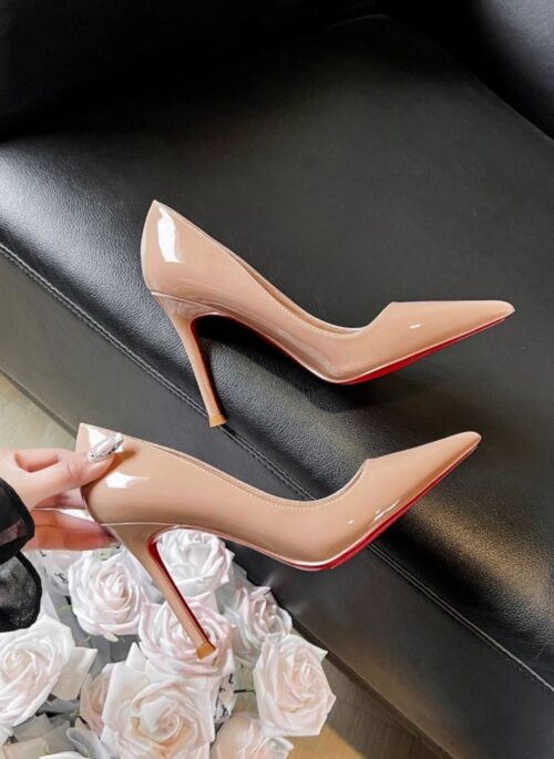 Beige Nude Pointed Toe Stiletto | Rose - BlackPink