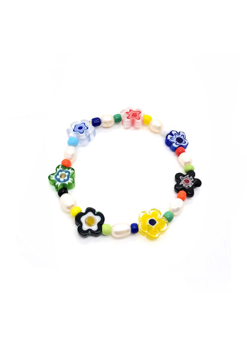 Multicolored Flower Bead Bracelet | Lisa - BlackPink