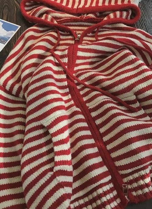 Red Stripes Hooded Jacket | Mark - NCT