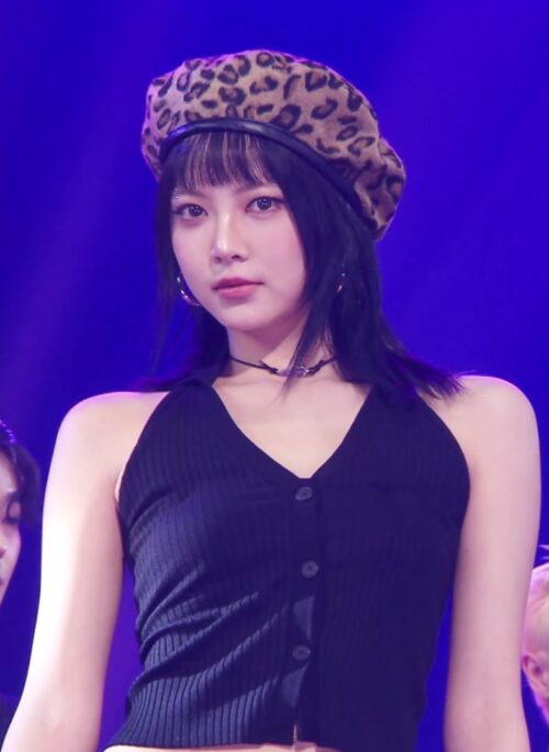 Brown Leopard Beret Hat | Eunchae - Le Sserafim