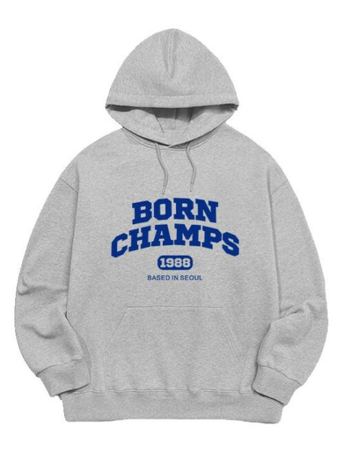 Grey 1988 Born Champs Hoodie | Seungmin - Stray Kids