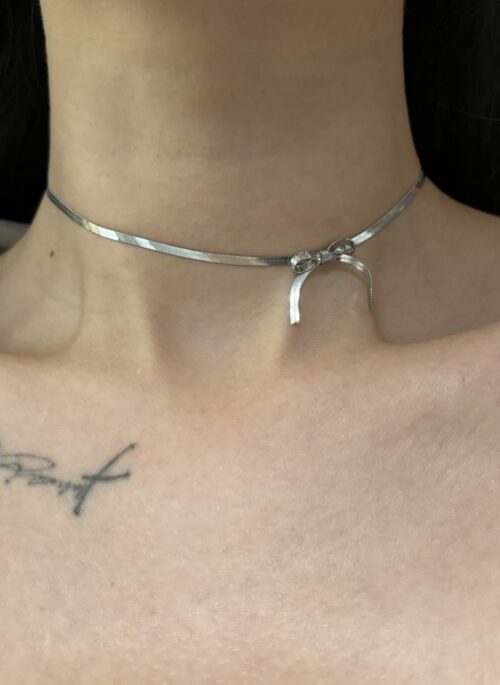 Silver Lace Chocker Necklace | Yuqi - (G)I-DLE