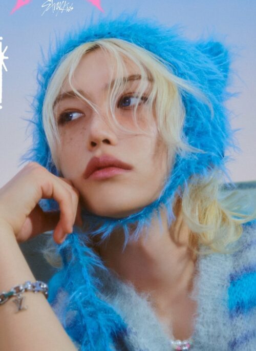 Blue Fuzzy Cat Ears Hat | Felix - Stray Kids