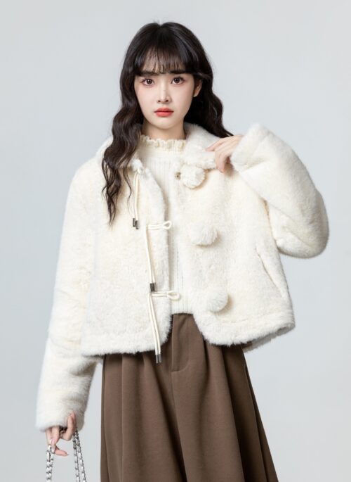 Fluffy Faux Fur Coat