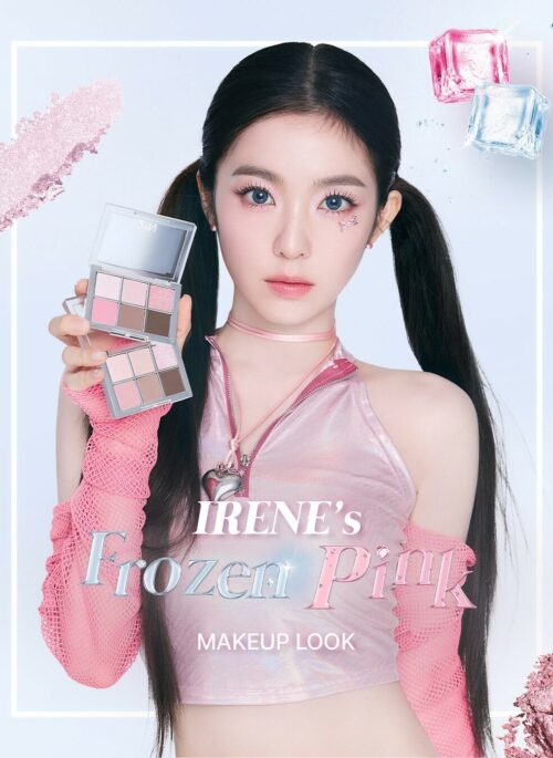 Pink Iridescent Zipper Halter Crop Top | Irene - Red Velvet