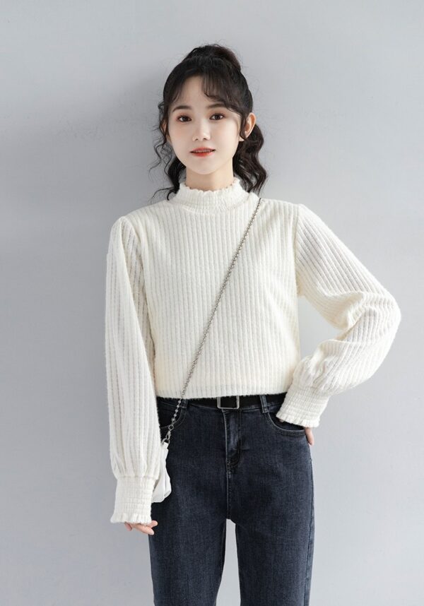 Sweet Lace Long Sleeve Top - Image 3