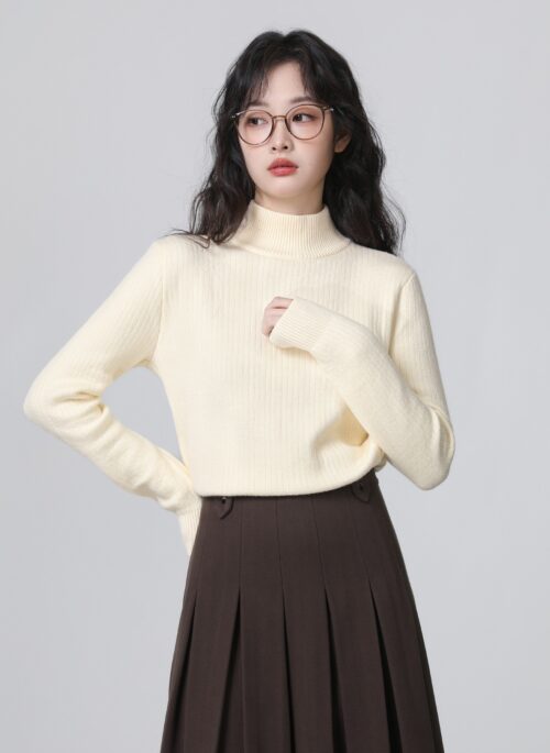 Thickened Fleece Turtleneck Sweater