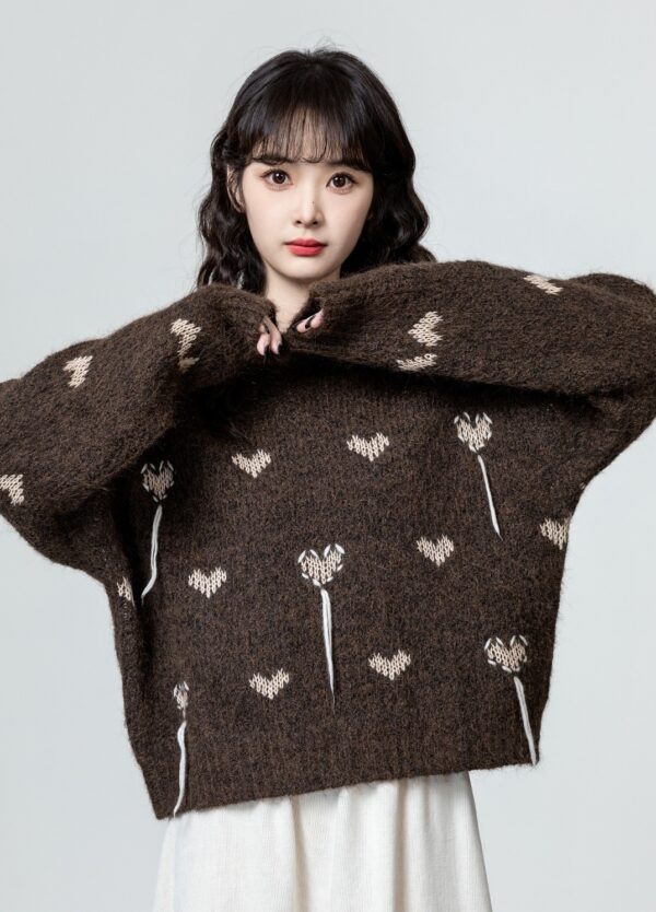 Vintage Soft Knit Sweater Top - Image 2