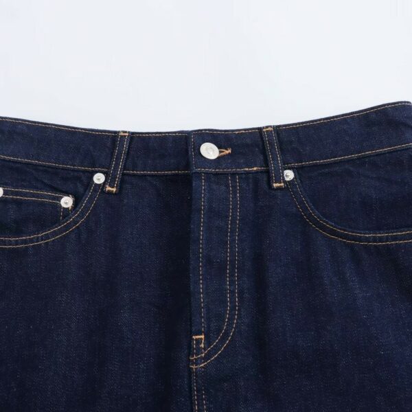 Blue A-Line Casual Denim Mini Skirt | ILLIT - Image 2