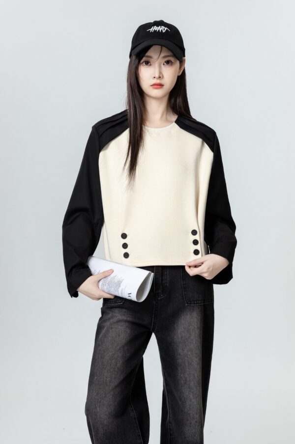 Colorblock Raglan Long Sleeve Top - Image 11