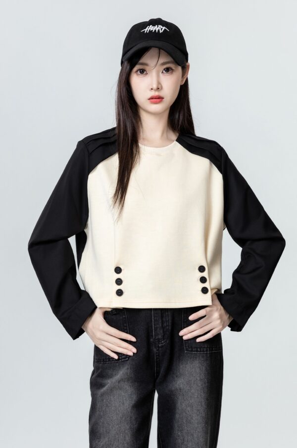 Colorblock Raglan Long Sleeve Top - Image 9