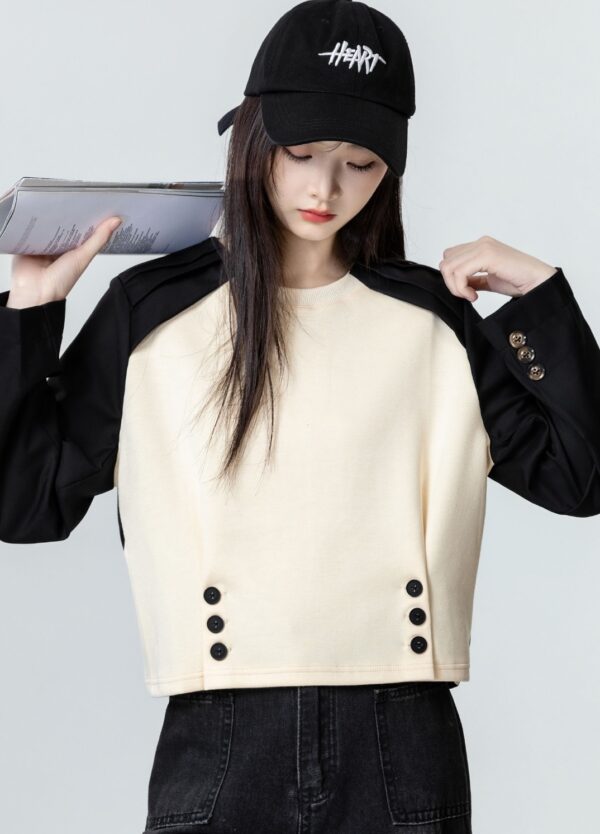 Colorblock Raglan Long Sleeve Top - Image 10