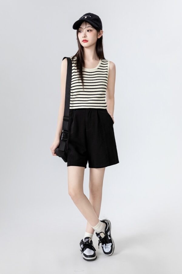 Colorblock Striped Knit Tank Top - Image 4