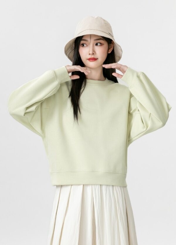 Green Crewneck Pullover Sweatshirt - Image 3