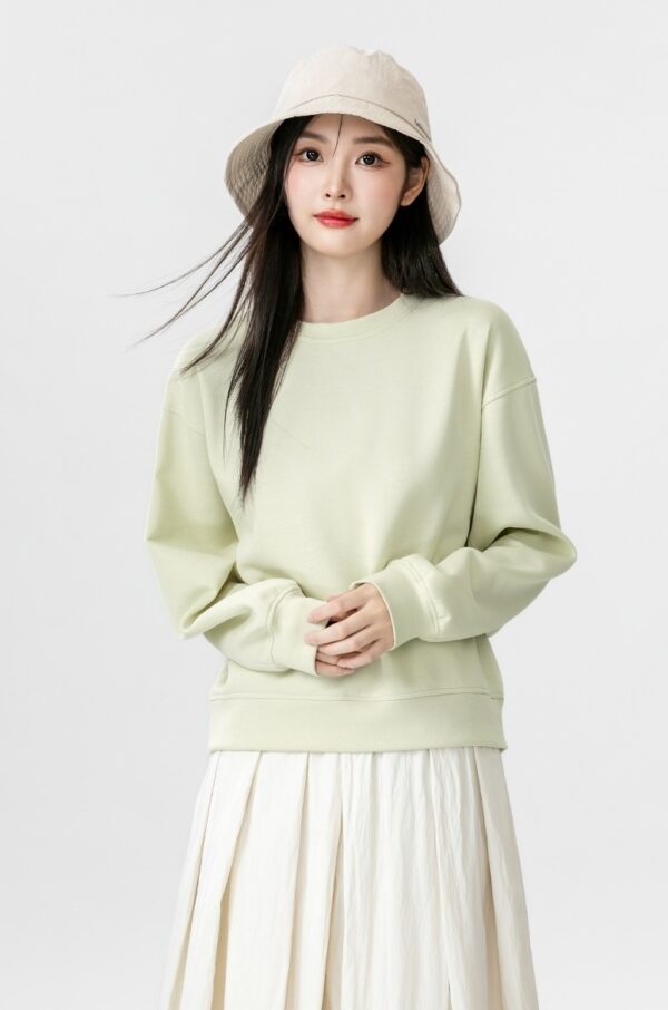 Green Crewneck Pullover Sweatshirt - Image 6