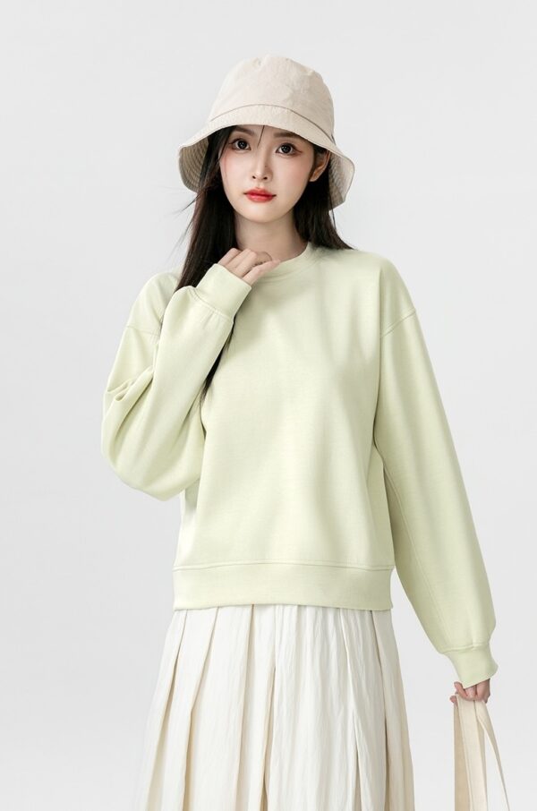 Green Crewneck Pullover Sweatshirt - Image 8