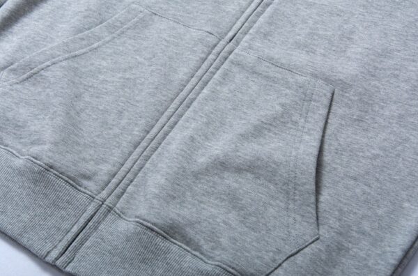 Grey "Loves True" Zip-Up Hooded Jacket | Hyein - NewJeans - Image 2