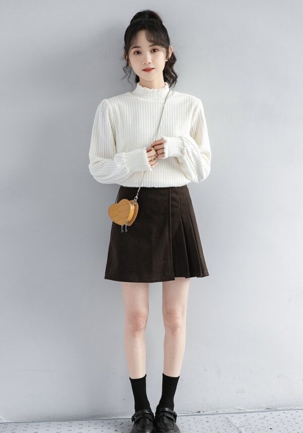 New Lace High Neck Long Sleeve Top - Image 5