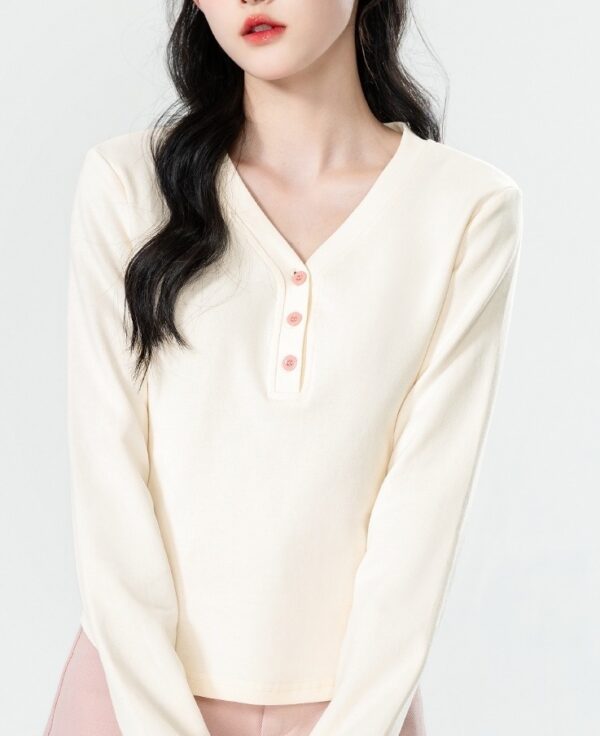 New Vneck Long Sleeve Top - Image 6