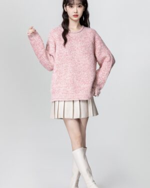 Pink Cozy Knit Sweater