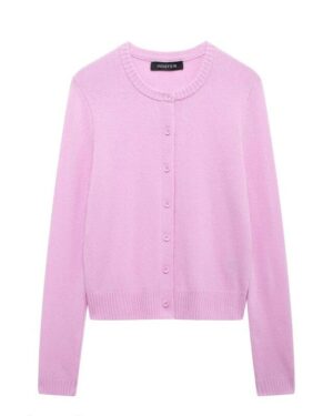 Pink Soft Knit Button-Up Cardigan | Jisoo - BlackPink