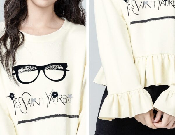 Ruffled Bell Sleeve Sweatshirt - Image 6