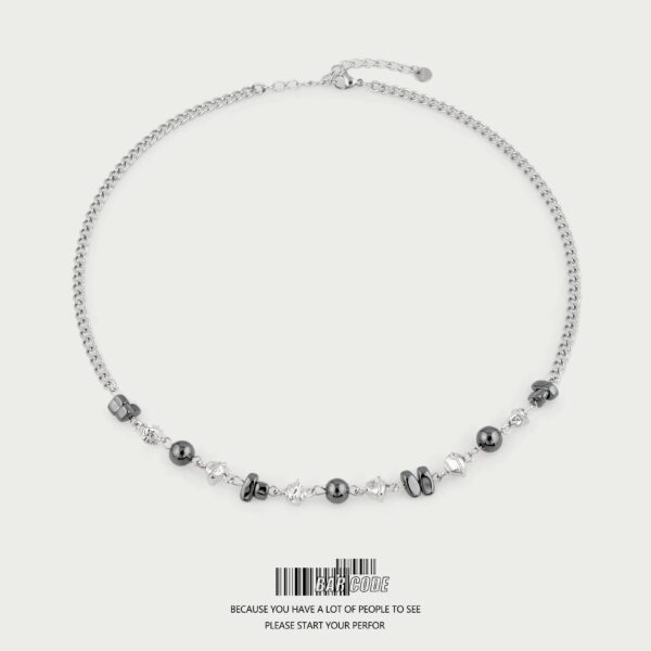 Silver Metal Beaded Necklace | Bambam - GOT7 - Image 3