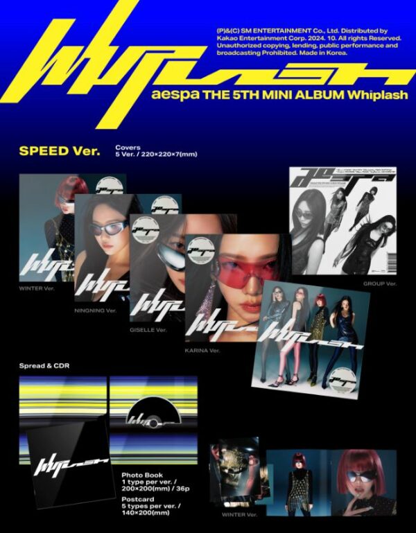 Aespa 5th Mini Album - Whiplash | Speed, Random Version - Image 2