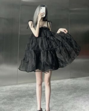 Black See-Through Doll Dress | Jisoo - BlackPink