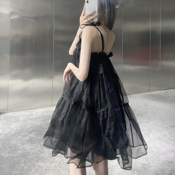 Black See-Through Doll Dress | Jisoo - BlackPink - Image 4