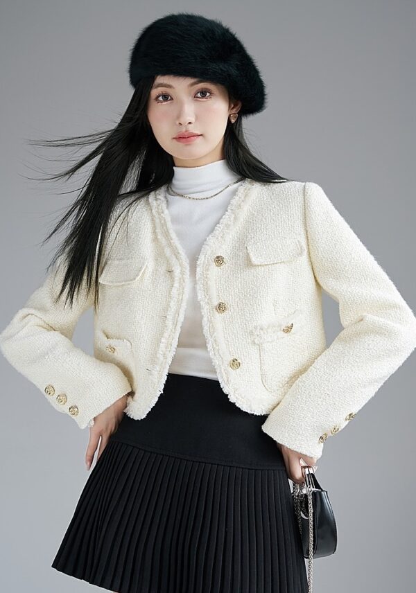 Chic French Style Elegant Winter Jacket - Image 5