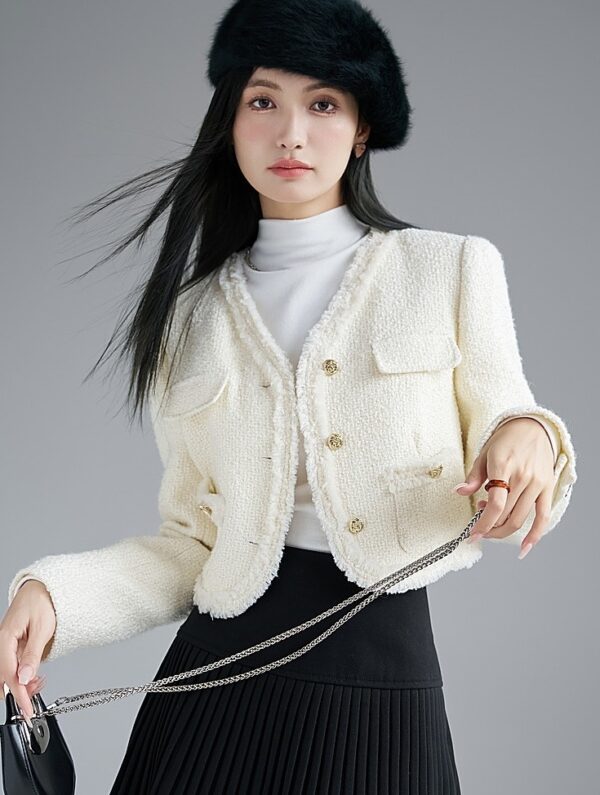 Chic French Style Elegant Winter Jacket - Image 6