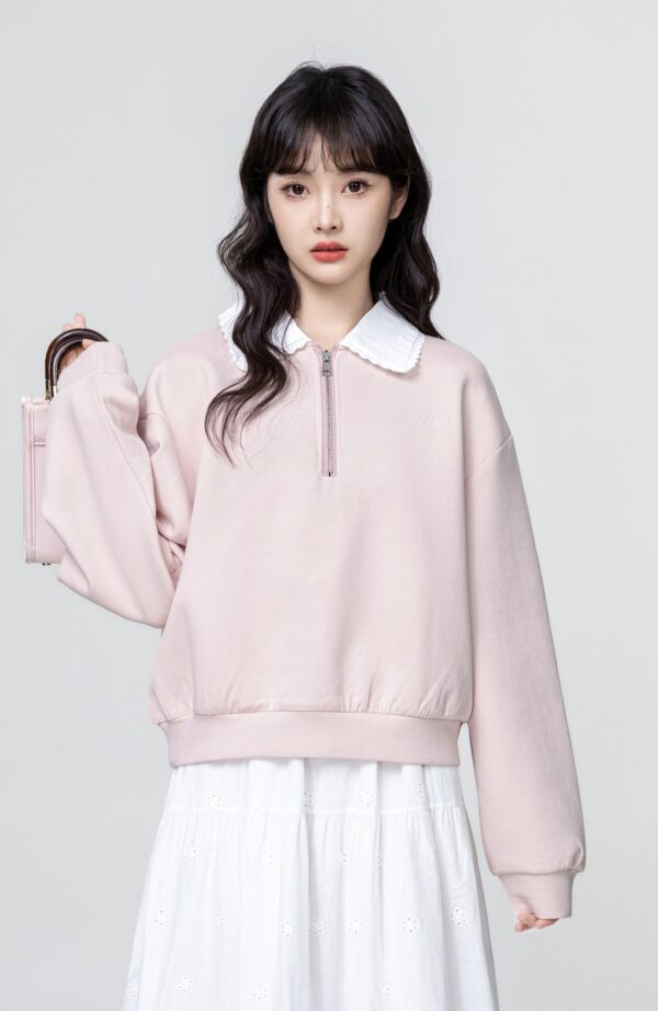 Colorblock Halfzip Pullover Sweater - Image 4