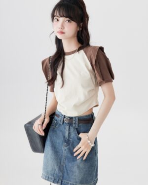 French Style Puff Sleeve T-Shirt