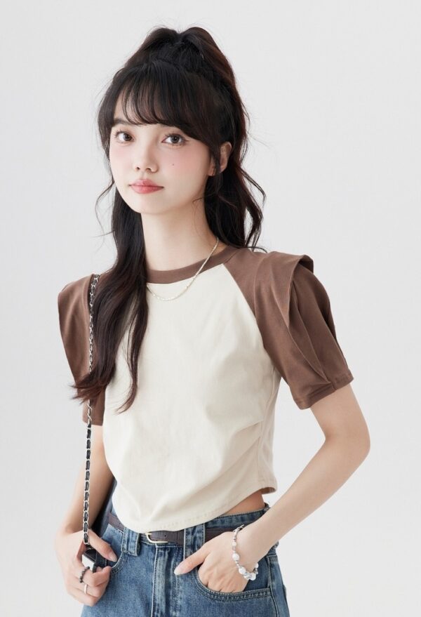 French Style Puff Sleeve T-Shirt - Image 9