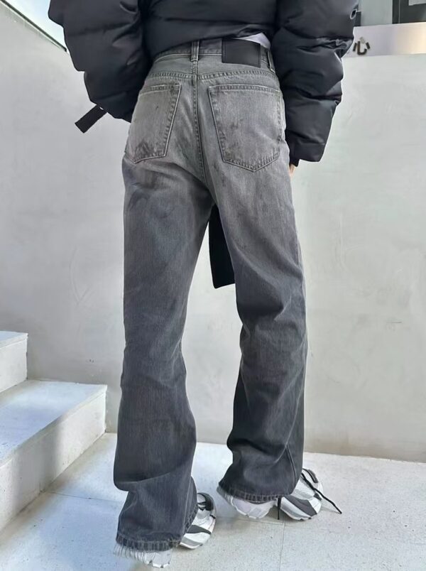 Grey Faded Rugged Workwear Jeans | Felix - Stray Kids - Image 2