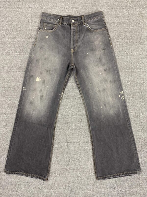 Grey Faded Rugged Workwear Jeans | Felix - Stray Kids - Image 3