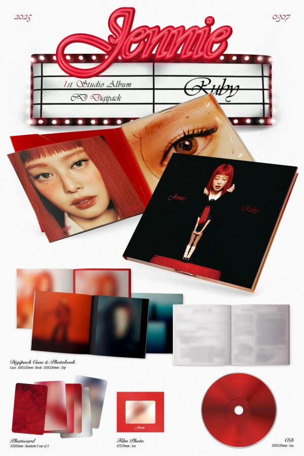 JENNIE 1st Studio Album - Ruby | Digipack - Image 2