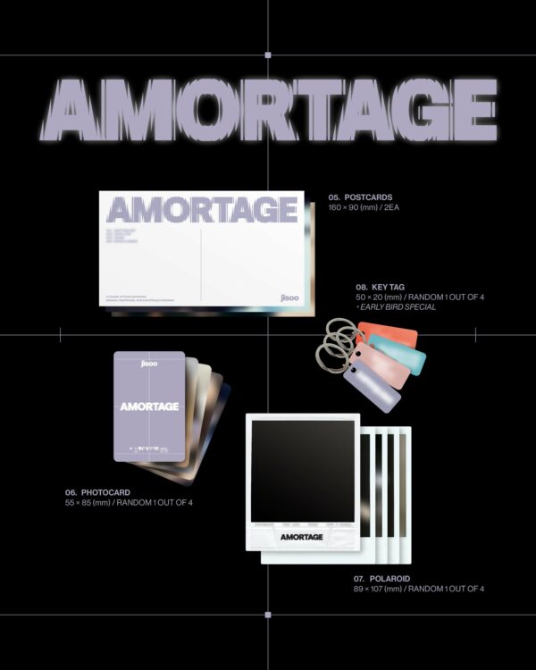 JISOO 1st Solo Mini Album - Amortage | Exclusive Edition - Image 9