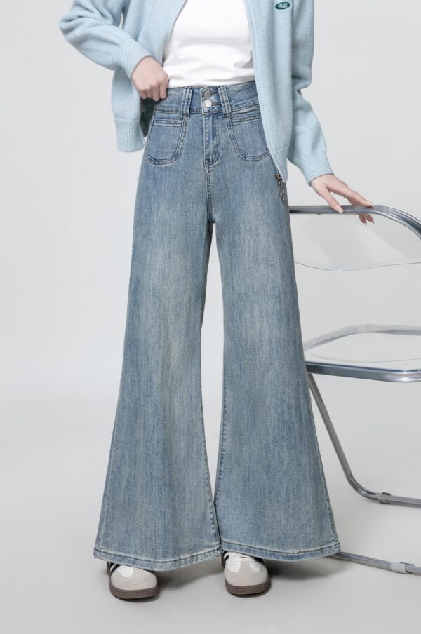 Light Blue High Waist Flared Jeans