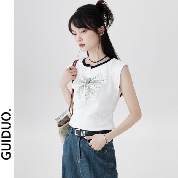 Sleeveless Cotton Crop Top - Image 18