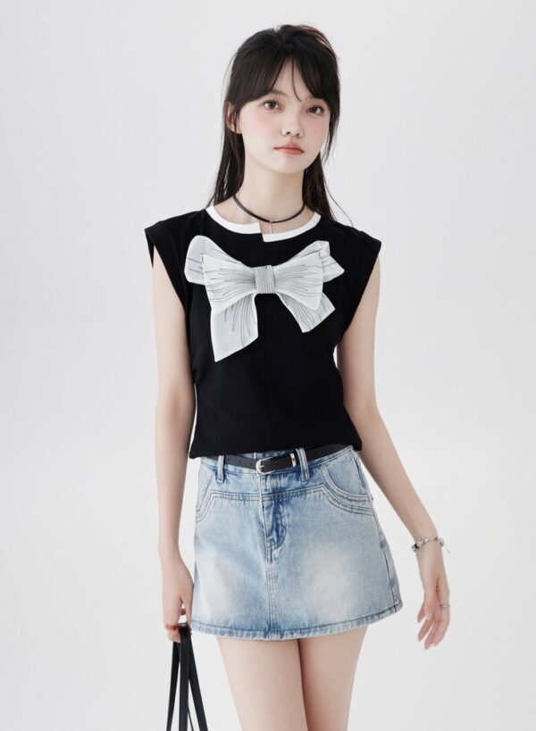 Sleeveless Cotton Crop Top - Image 11