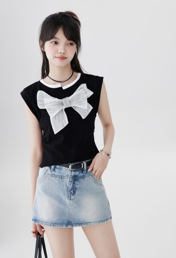 Sleeveless Cotton Crop Top - Image 13