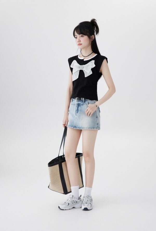 Sleeveless Cotton Crop Top - Image 16