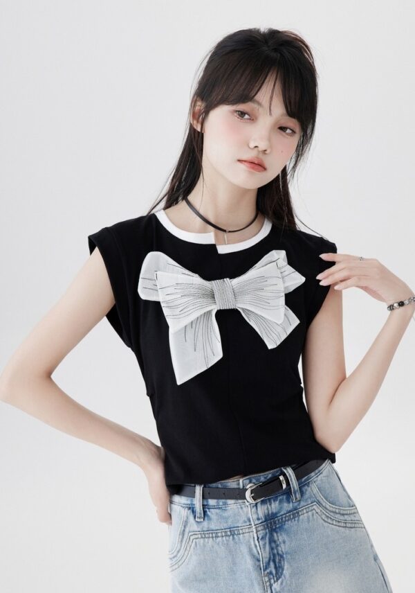 Sleeveless Cotton Crop Top - Image 7