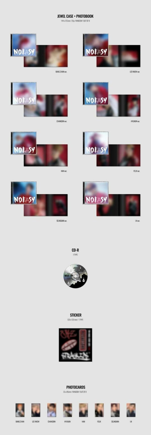 Stray Kids 2nd Album - NOEASY | Jewel Case, Random Version - Image 3