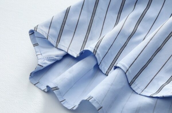 Striped Long Sleeve French Shirt - Image 20